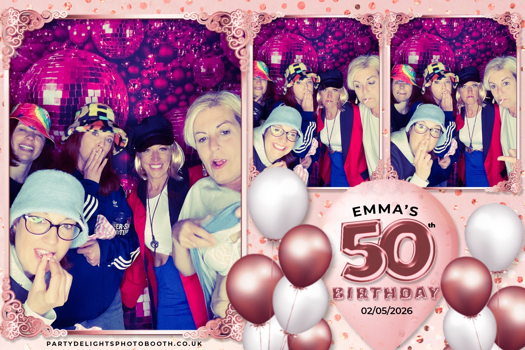 Emma's 50th birthday | View more photos from the event at gallery.partydelightsphotobooth.co.uk/u/PartyDelightsPhotoBooth/Emmas-50th-birthday