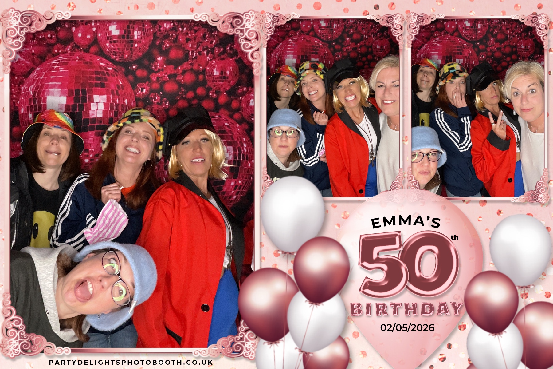 Emma's 50th birthday | View more photos from the event at gallery.partydelightsphotobooth.co.uk/u/PartyDelightsPhotoBooth/Emmas-50th-birthday
