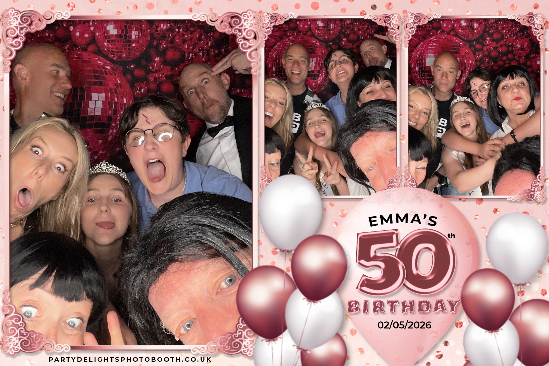 Emma's 50th birthday | View more photos from the event at gallery.partydelightsphotobooth.co.uk/u/PartyDelightsPhotoBooth/Emmas-50th-birthday