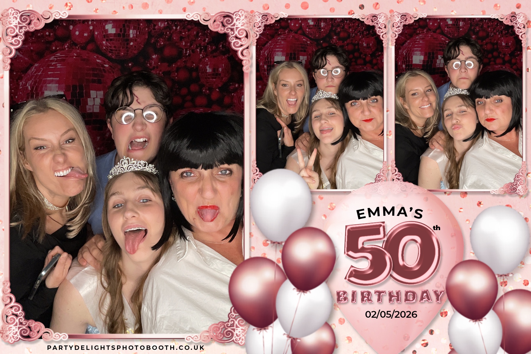 Emma's 50th birthday | View more photos from the event at gallery.partydelightsphotobooth.co.uk/u/PartyDelightsPhotoBooth/Emmas-50th-birthday