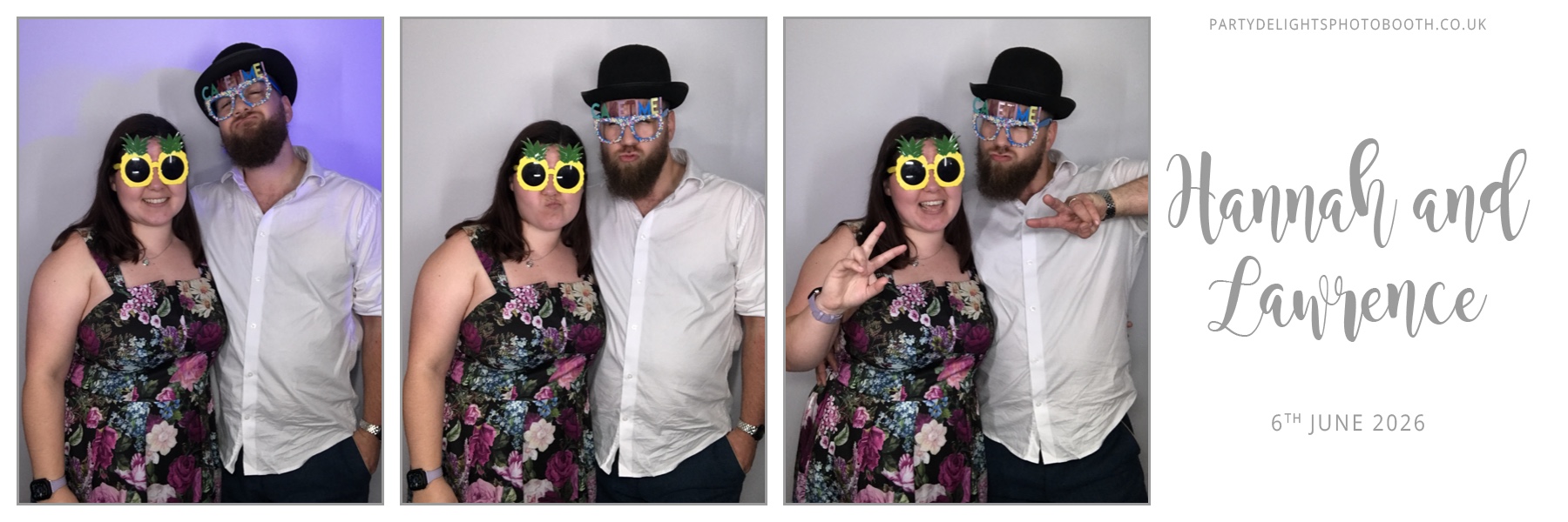 Hannah and Lawrence's Wedding | View more photos from the event at gallery.partydelightsphotobooth.co.uk/u/PartyDelightsPhotoBooth/Hannah-and-Lawrences-Wedding