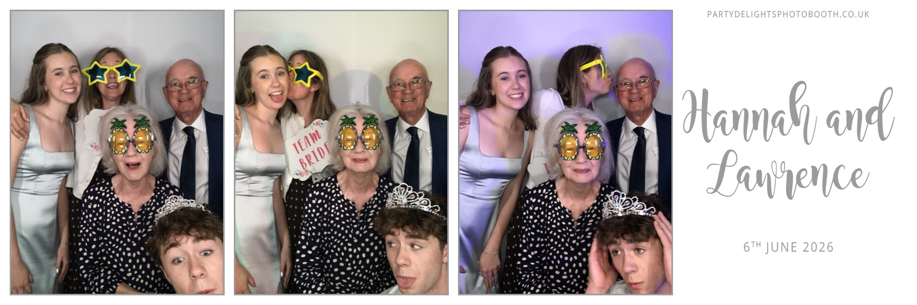 Hannah and Lawrence's Wedding | View more photos from the event at gallery.partydelightsphotobooth.co.uk/u/PartyDelightsPhotoBooth/Hannah-and-Lawrences-Wedding