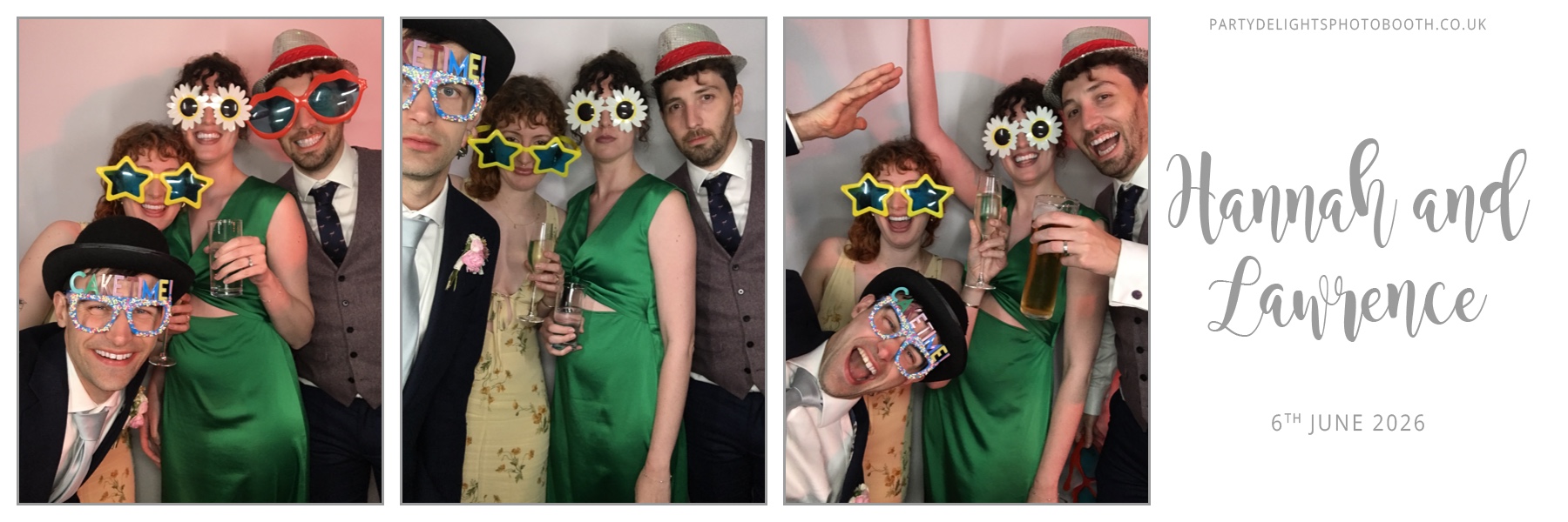 Hannah and Lawrence's Wedding | View more photos from the event at gallery.partydelightsphotobooth.co.uk/u/PartyDelightsPhotoBooth/Hannah-and-Lawrences-Wedding