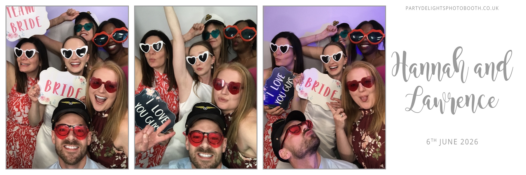 Hannah and Lawrence's Wedding | View more photos from the event at gallery.partydelightsphotobooth.co.uk/u/PartyDelightsPhotoBooth/Hannah-and-Lawrences-Wedding