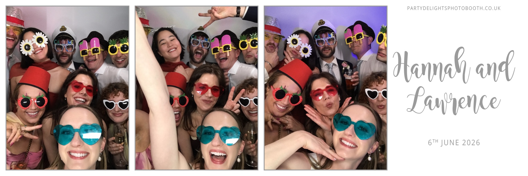 Hannah and Lawrence's Wedding | View more photos from the event at gallery.partydelightsphotobooth.co.uk/u/PartyDelightsPhotoBooth/Hannah-and-Lawrences-Wedding