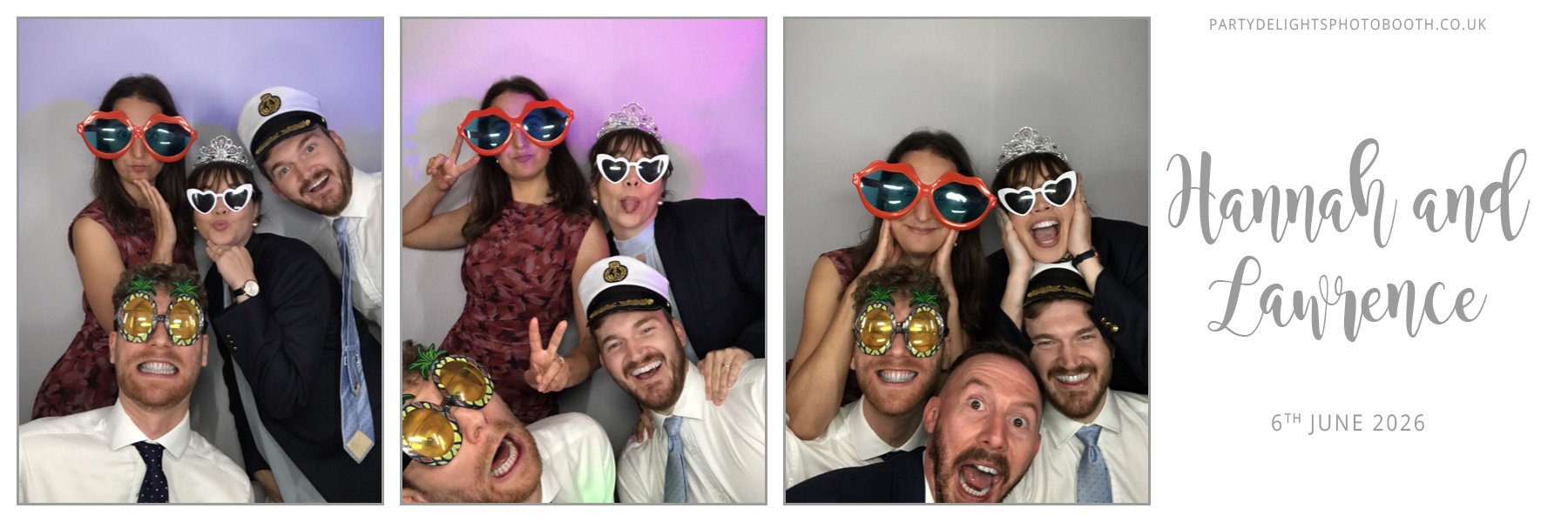Hannah and Lawrence's Wedding | View more photos from the event at gallery.partydelightsphotobooth.co.uk/u/PartyDelightsPhotoBooth/Hannah-and-Lawrences-Wedding