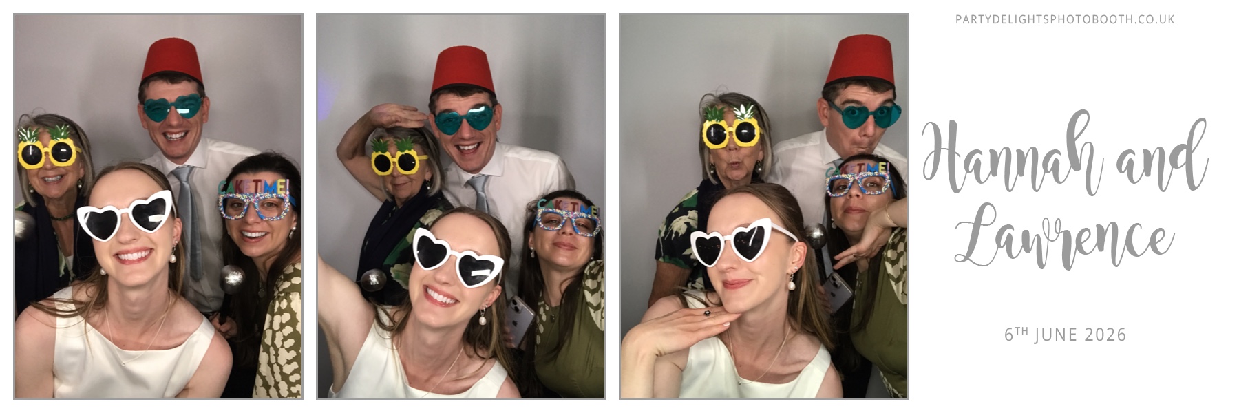 Hannah and Lawrence's Wedding | View more photos from the event at gallery.partydelightsphotobooth.co.uk/u/PartyDelightsPhotoBooth/Hannah-and-Lawrences-Wedding