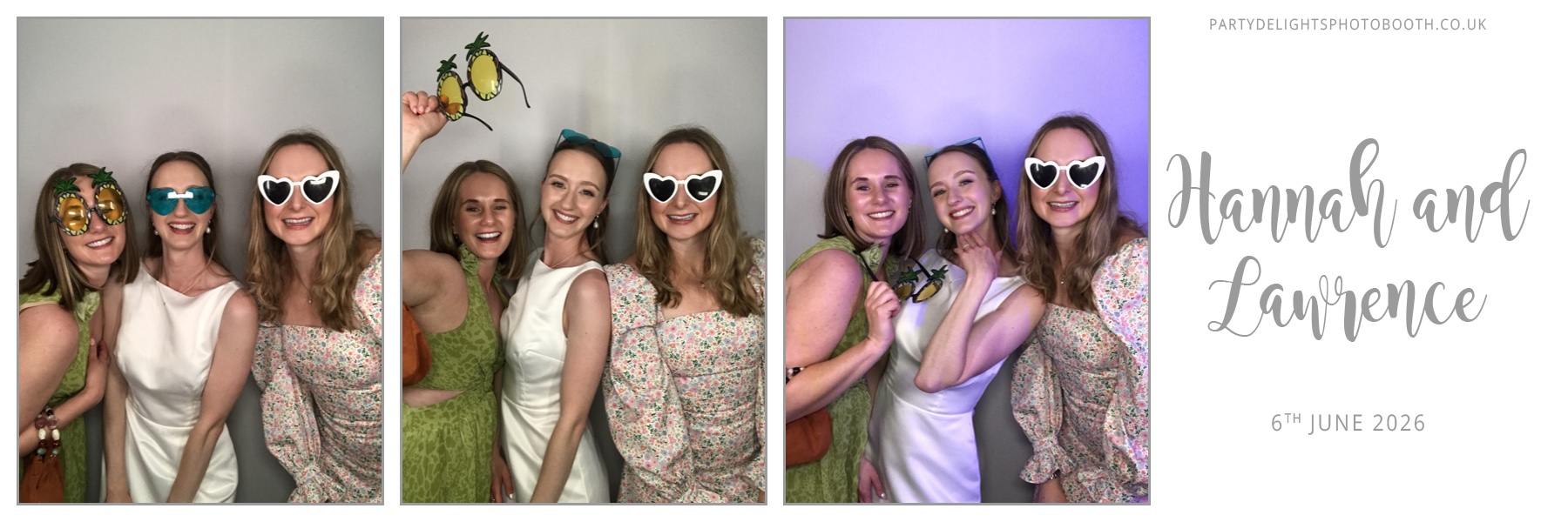 Hannah and Lawrence's Wedding | View more photos from the event at gallery.partydelightsphotobooth.co.uk/u/PartyDelightsPhotoBooth/Hannah-and-Lawrences-Wedding