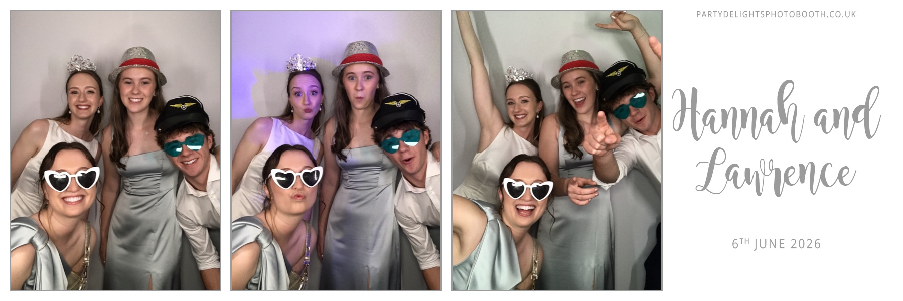 Hannah and Lawrence's Wedding | View more photos from the event at gallery.partydelightsphotobooth.co.uk/u/PartyDelightsPhotoBooth/Hannah-and-Lawrences-Wedding