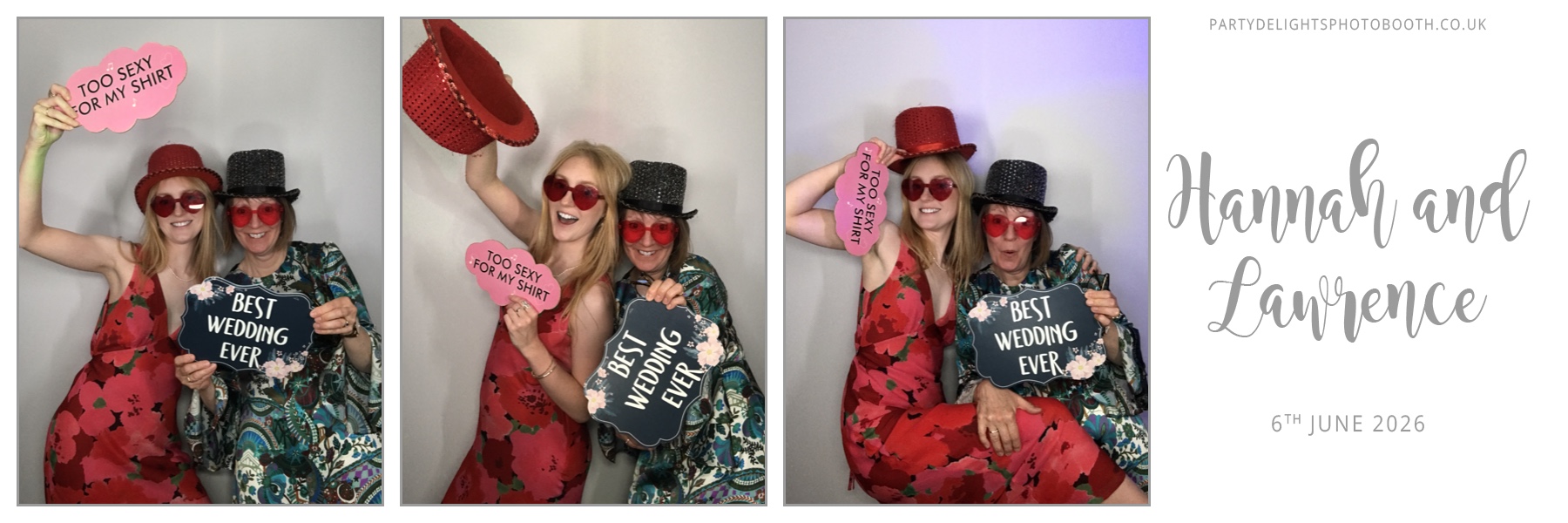 Hannah and Lawrence's Wedding | View more photos from the event at gallery.partydelightsphotobooth.co.uk/u/PartyDelightsPhotoBooth/Hannah-and-Lawrences-Wedding