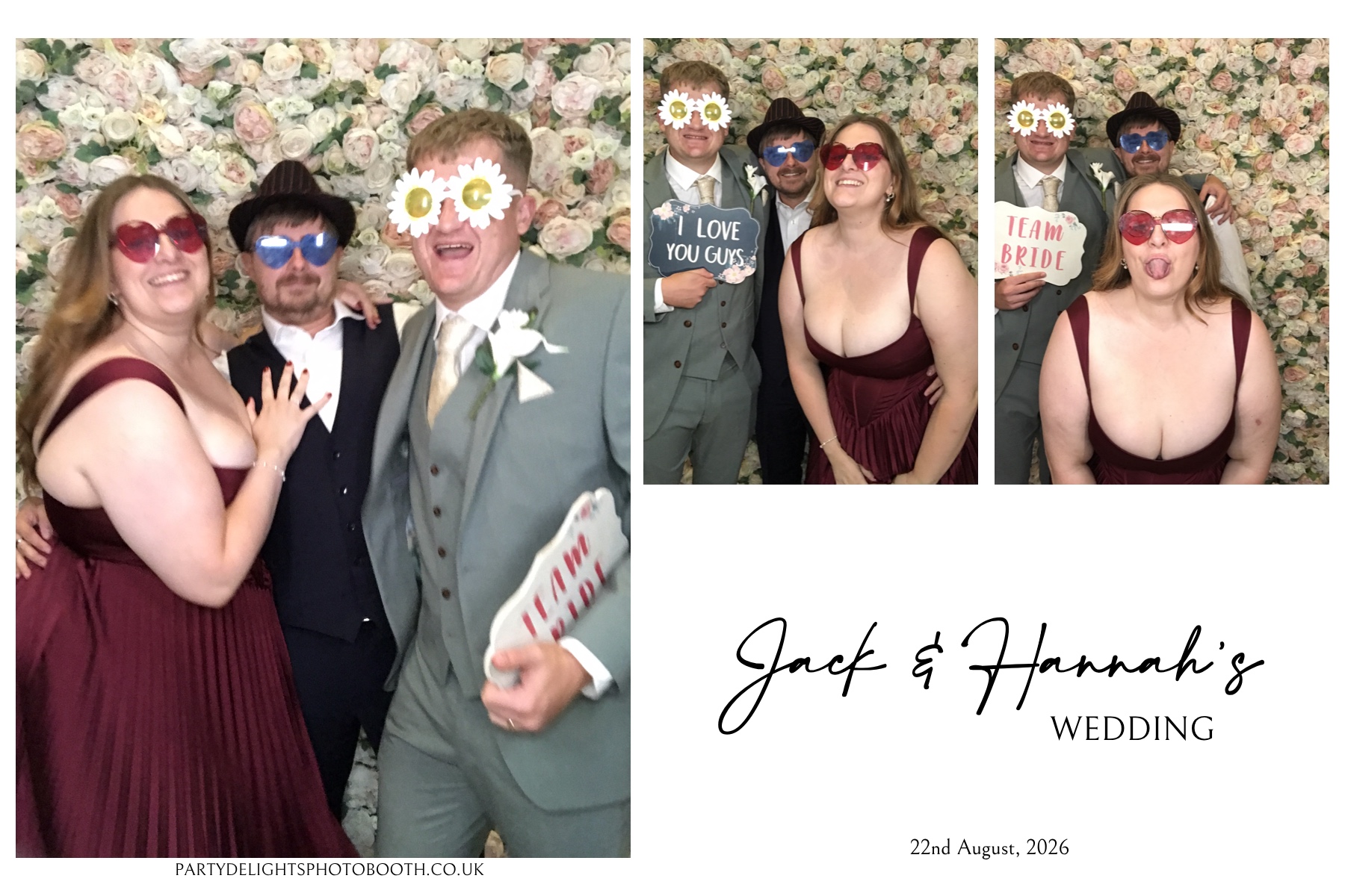 Jack & Hannah’s wedding | View more photos from the event at gallery.partydelightsphotobooth.co.uk/u/PartyDelightsPhotoBooth/Jack-Hannah’s-wedding
