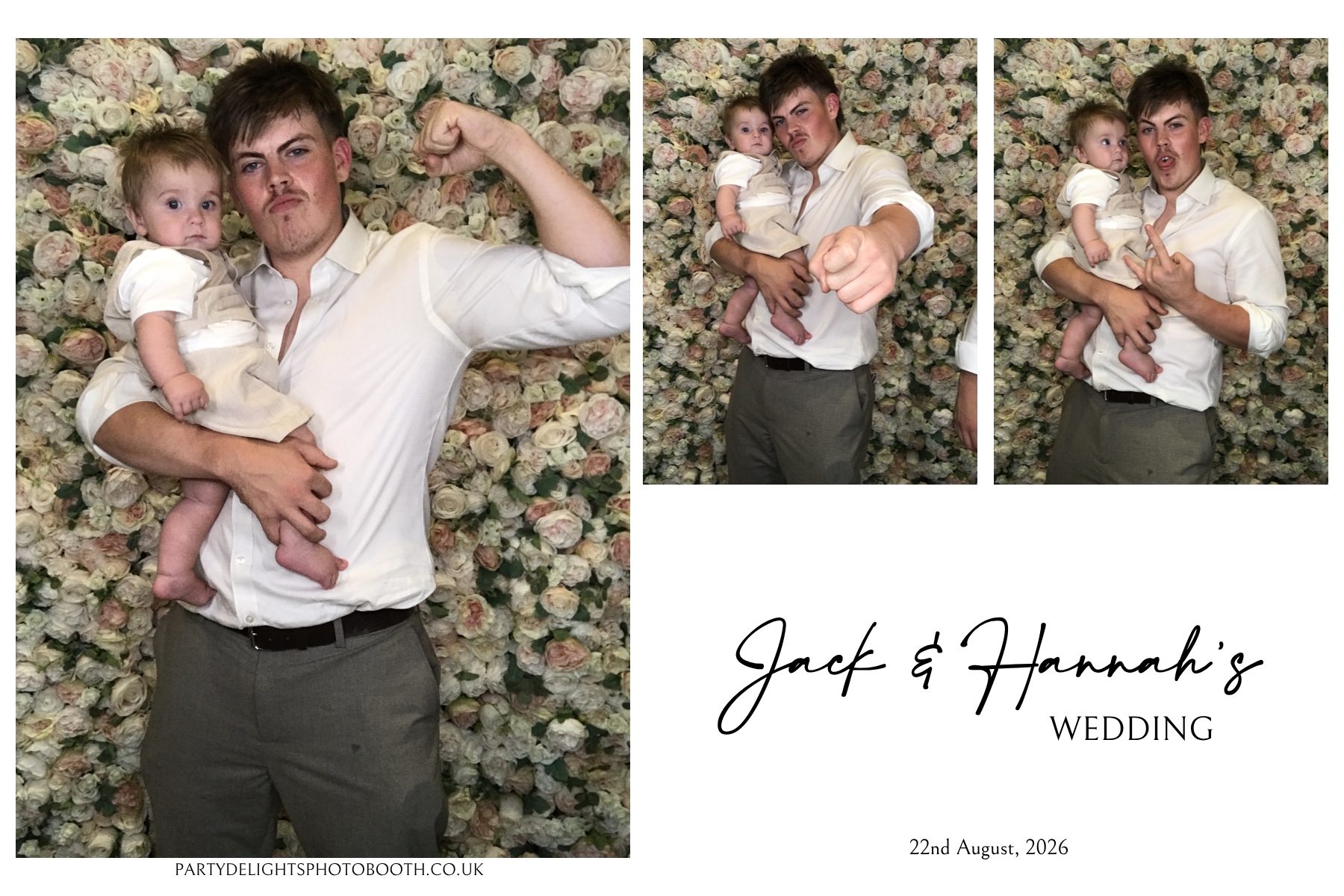 Jack & Hannah’s wedding | View more photos from the event at gallery.partydelightsphotobooth.co.uk/u/PartyDelightsPhotoBooth/Jack-Hannah’s-wedding