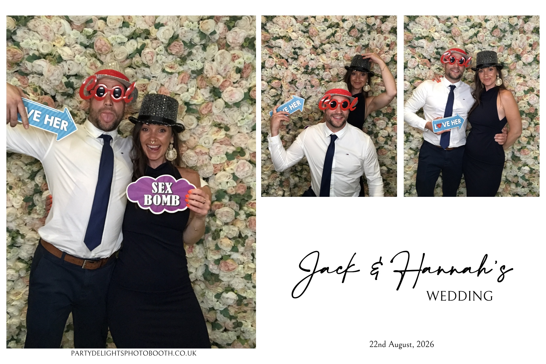Jack & Hannah’s wedding | View more photos from the event at gallery.partydelightsphotobooth.co.uk/u/PartyDelightsPhotoBooth/Jack-Hannah’s-wedding