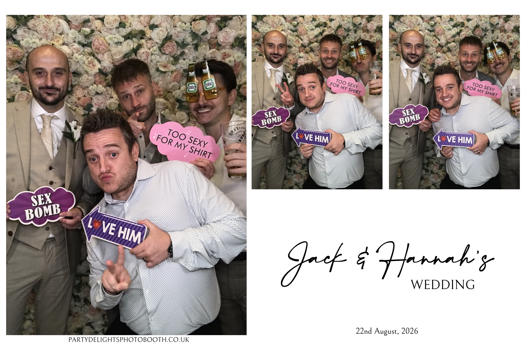 Jack & Hannah’s wedding | View more photos from the event at gallery.partydelightsphotobooth.co.uk/u/PartyDelightsPhotoBooth/Jack-Hannah’s-wedding