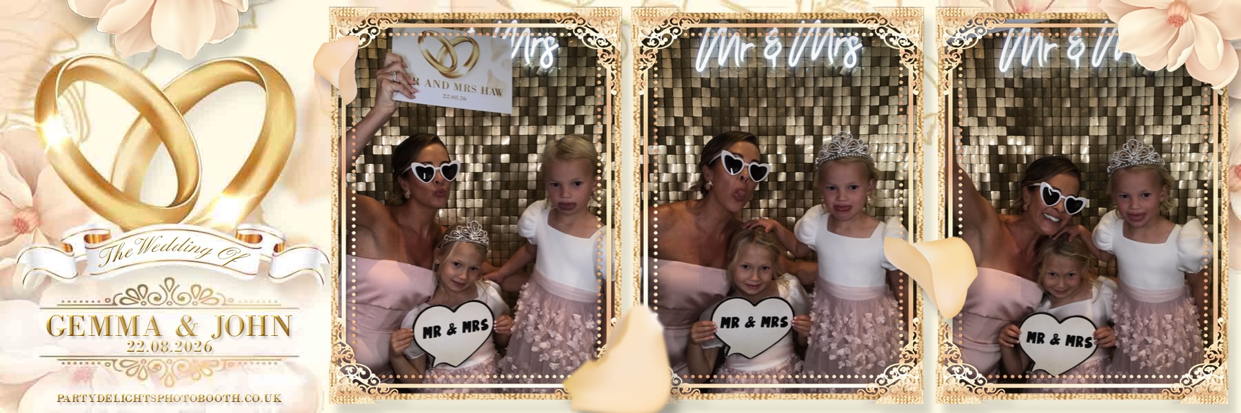 John and Gemma's Wedding | View more photos from the event at gallery.partydelightsphotobooth.co.uk/u/PartyDelightsPhotoBooth/John-and-Gemmas-Wedding
