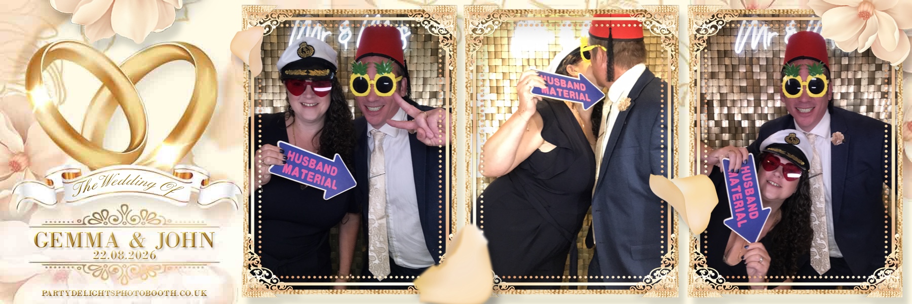 John and Gemma's Wedding | View more photos from the event at gallery.partydelightsphotobooth.co.uk/u/PartyDelightsPhotoBooth/John-and-Gemmas-Wedding
