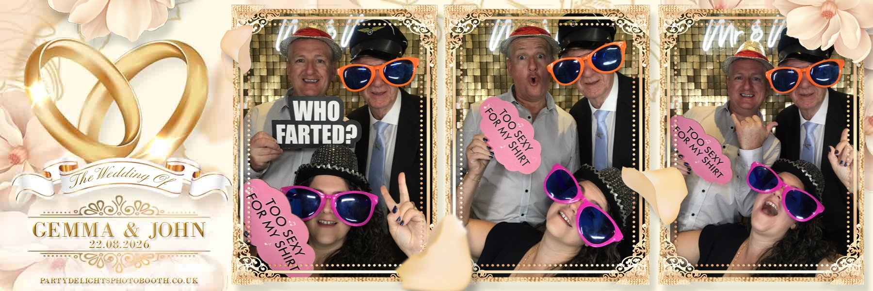 John and Gemma's Wedding | View more photos from the event at gallery.partydelightsphotobooth.co.uk/u/PartyDelightsPhotoBooth/John-and-Gemmas-Wedding