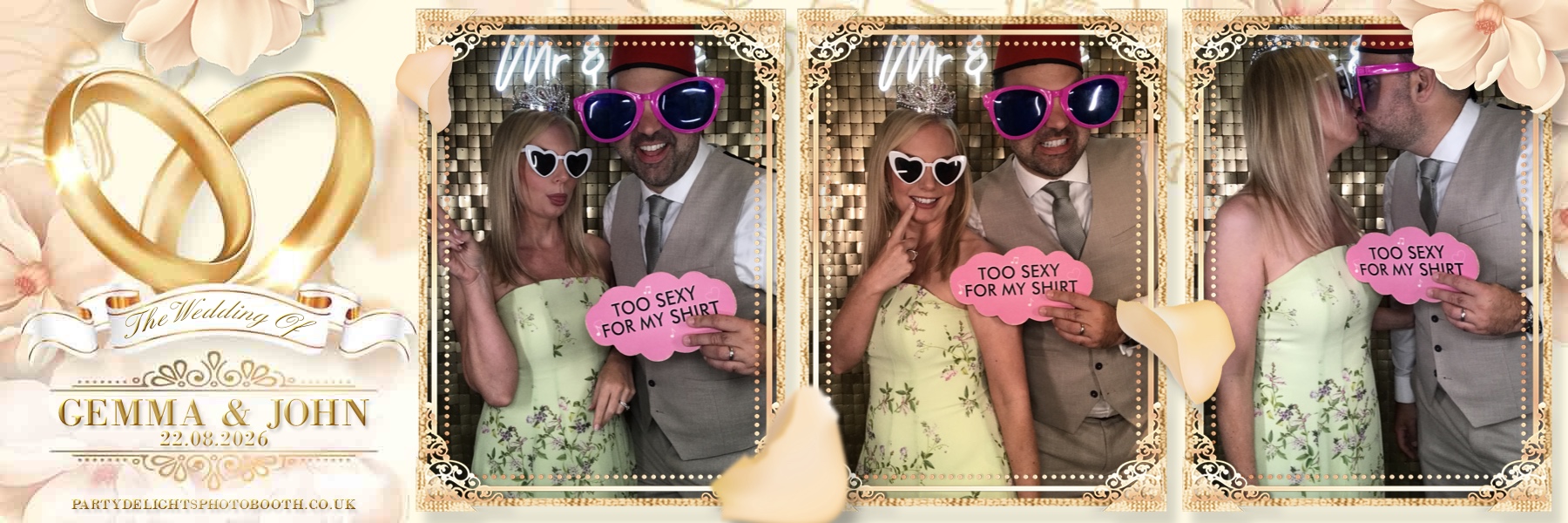 John and Gemma's Wedding | View more photos from the event at gallery.partydelightsphotobooth.co.uk/u/PartyDelightsPhotoBooth/John-and-Gemmas-Wedding