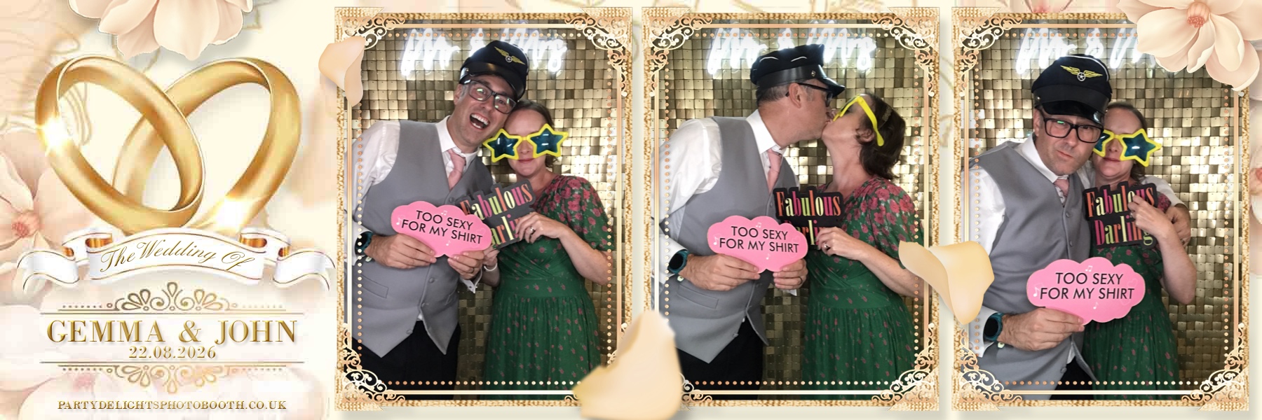 John and Gemma's Wedding | View more photos from the event at gallery.partydelightsphotobooth.co.uk/u/PartyDelightsPhotoBooth/John-and-Gemmas-Wedding