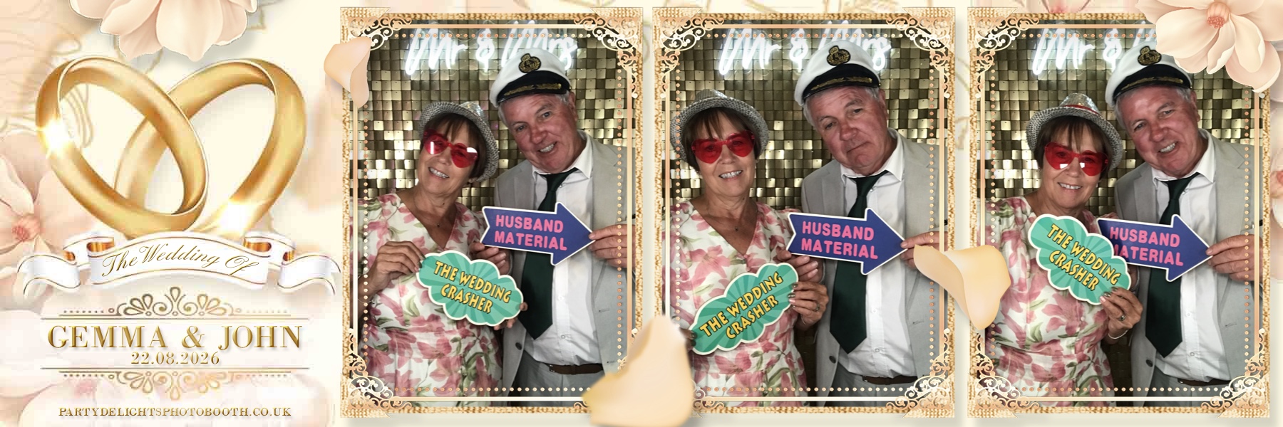 John and Gemma's Wedding | View more photos from the event at gallery.partydelightsphotobooth.co.uk/u/PartyDelightsPhotoBooth/John-and-Gemmas-Wedding