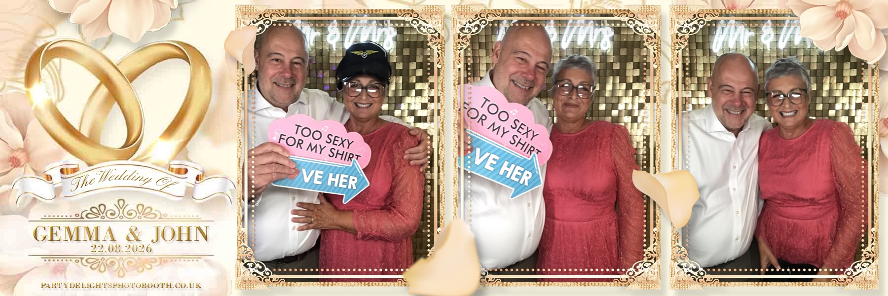 John and Gemma's Wedding | View more photos from the event at gallery.partydelightsphotobooth.co.uk/u/PartyDelightsPhotoBooth/John-and-Gemmas-Wedding