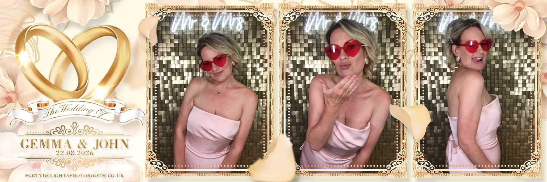 John and Gemma's Wedding | View more photos from the event at gallery.partydelightsphotobooth.co.uk/u/PartyDelightsPhotoBooth/John-and-Gemmas-Wedding