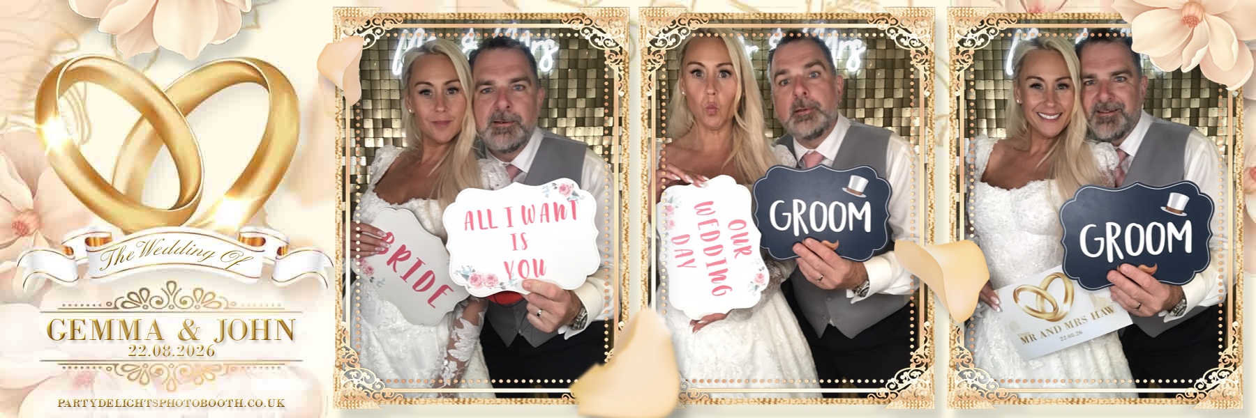John and Gemma's Wedding | View more photos from the event at gallery.partydelightsphotobooth.co.uk/u/PartyDelightsPhotoBooth/John-and-Gemmas-Wedding