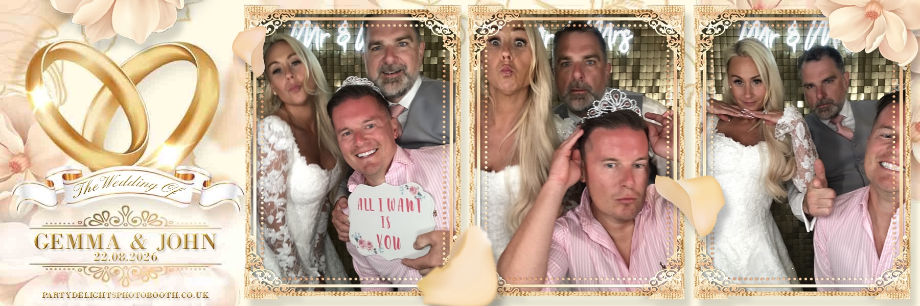 John and Gemma's Wedding | View more photos from the event at gallery.partydelightsphotobooth.co.uk/u/PartyDelightsPhotoBooth/John-and-Gemmas-Wedding
