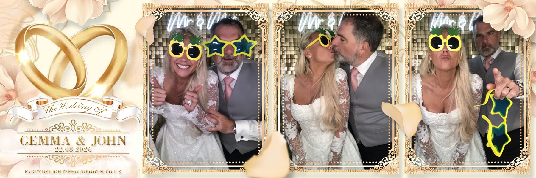 John and Gemma's Wedding | View more photos from the event at gallery.partydelightsphotobooth.co.uk/u/PartyDelightsPhotoBooth/John-and-Gemmas-Wedding