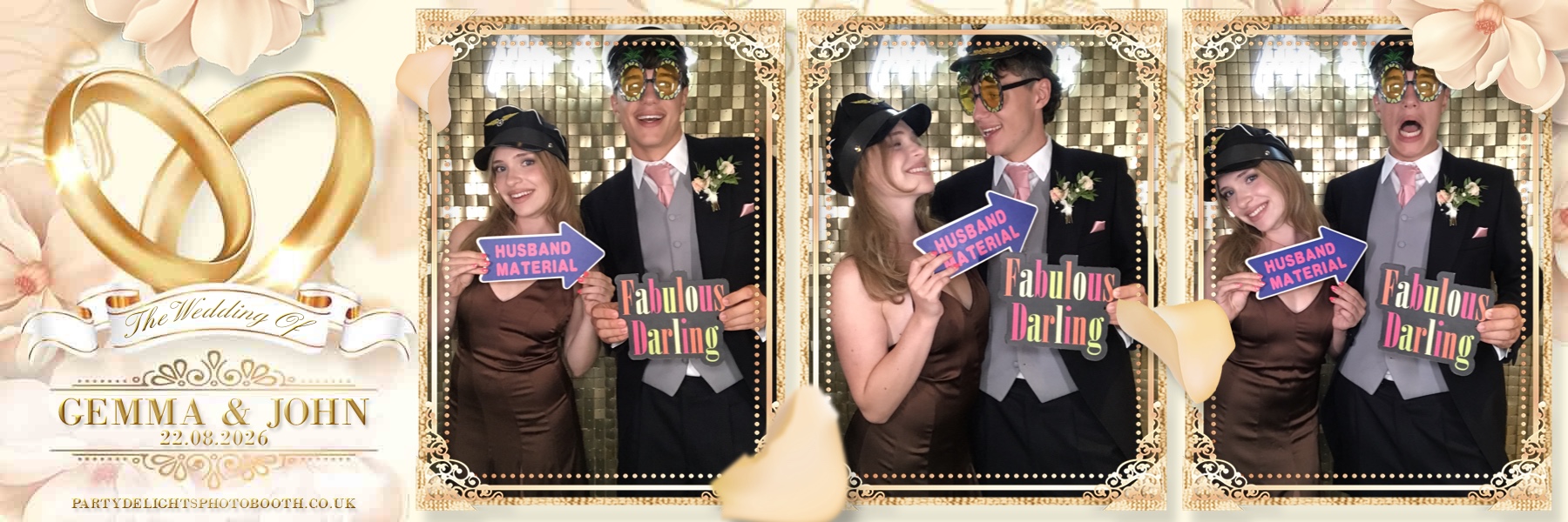 John and Gemma's Wedding | View more photos from the event at gallery.partydelightsphotobooth.co.uk/u/PartyDelightsPhotoBooth/John-and-Gemmas-Wedding