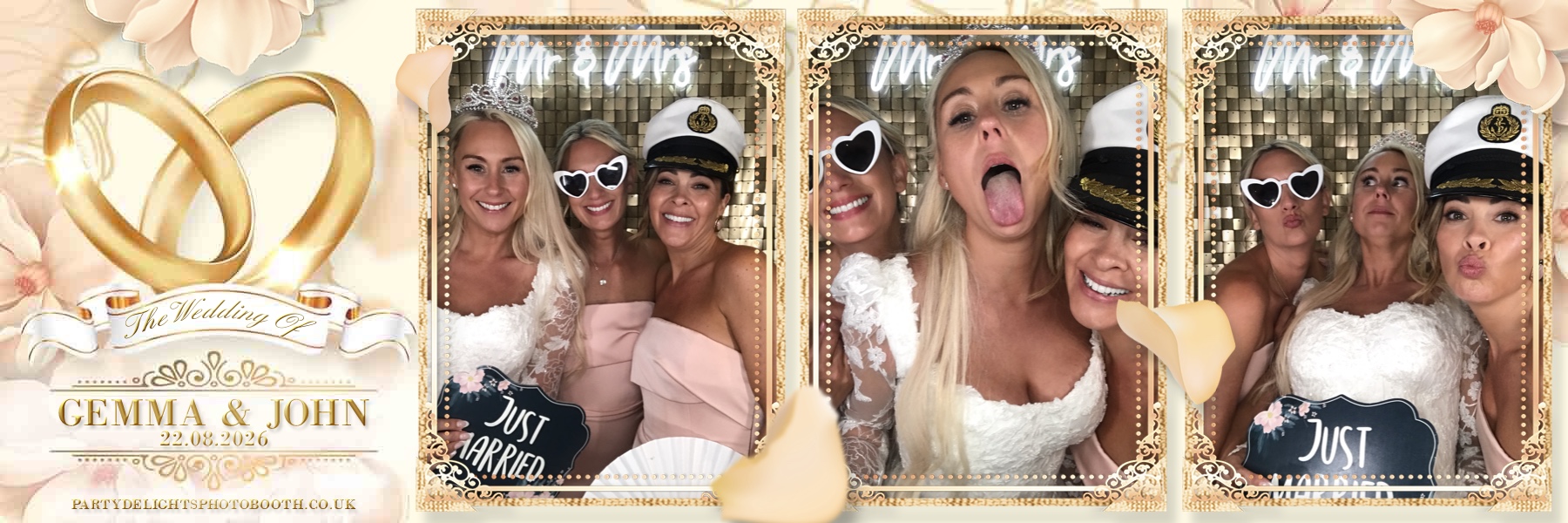 John and Gemma's Wedding | View more photos from the event at gallery.partydelightsphotobooth.co.uk/u/PartyDelightsPhotoBooth/John-and-Gemmas-Wedding