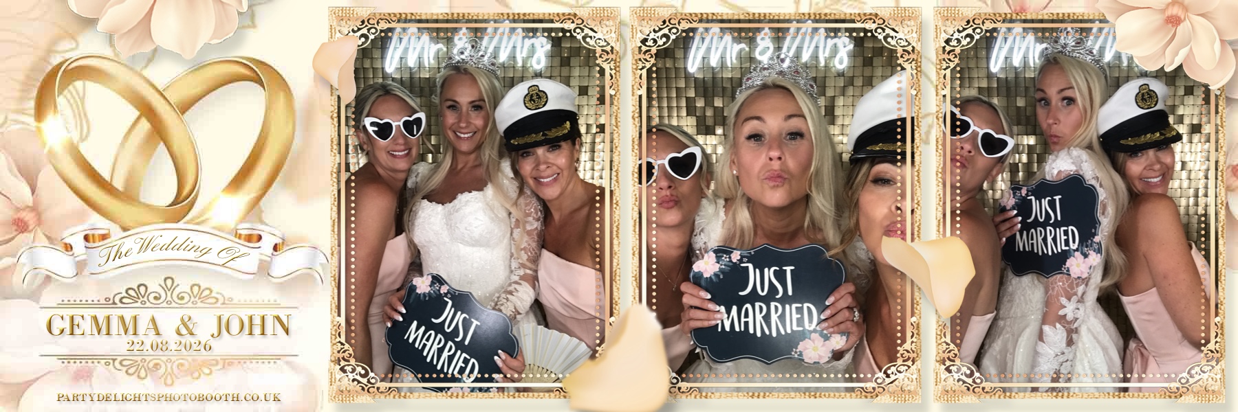 John and Gemma's Wedding | View more photos from the event at gallery.partydelightsphotobooth.co.uk/u/PartyDelightsPhotoBooth/John-and-Gemmas-Wedding