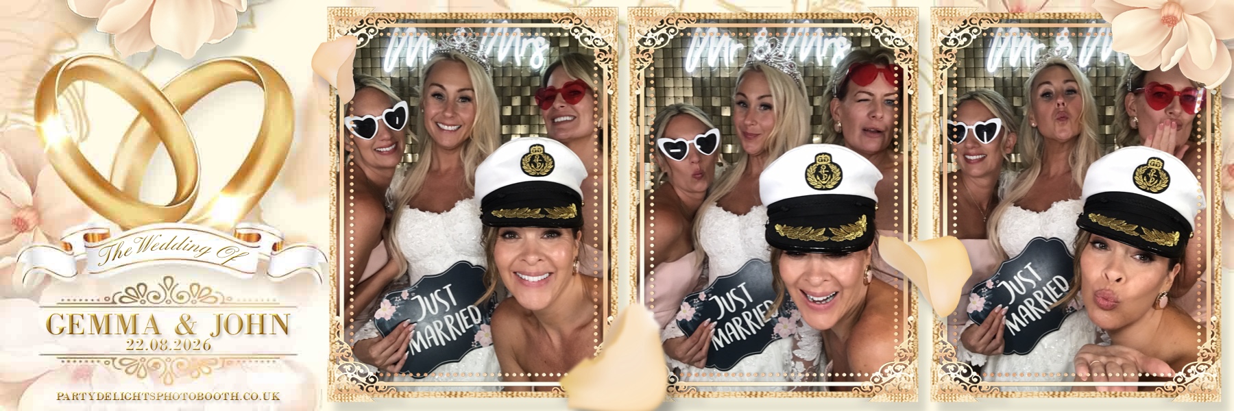 John and Gemma's Wedding | View more photos from the event at gallery.partydelightsphotobooth.co.uk/u/PartyDelightsPhotoBooth/John-and-Gemmas-Wedding