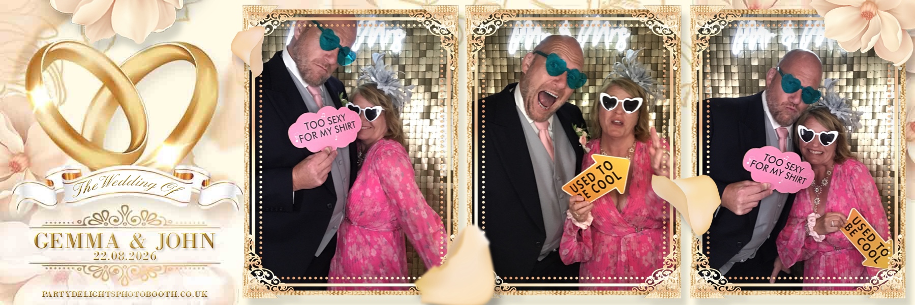 John and Gemma's Wedding | View more photos from the event at gallery.partydelightsphotobooth.co.uk/u/PartyDelightsPhotoBooth/John-and-Gemmas-Wedding