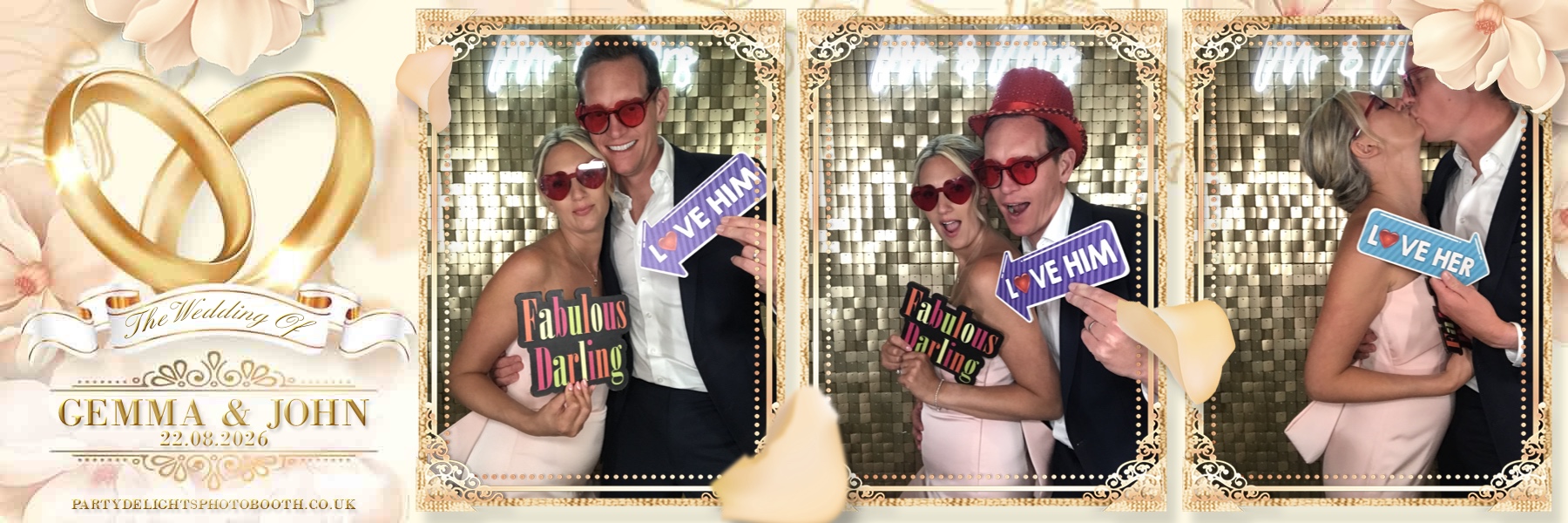John and Gemma's Wedding | View more photos from the event at gallery.partydelightsphotobooth.co.uk/u/PartyDelightsPhotoBooth/John-and-Gemmas-Wedding