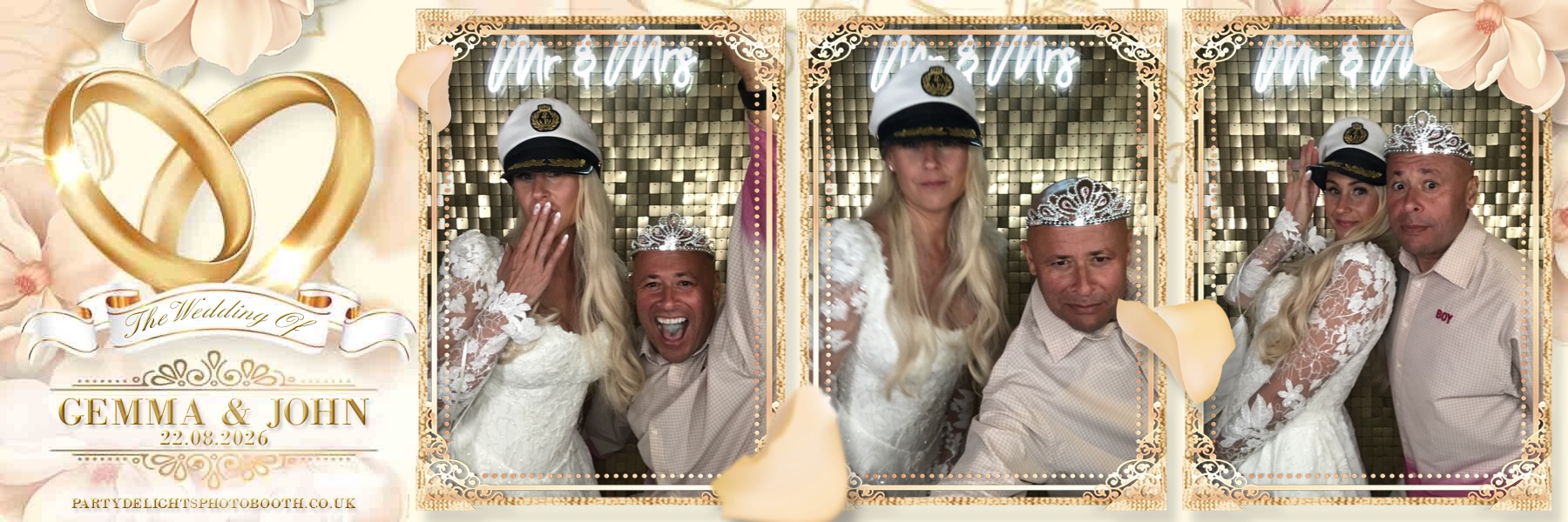 John and Gemma's Wedding | View more photos from the event at gallery.partydelightsphotobooth.co.uk/u/PartyDelightsPhotoBooth/John-and-Gemmas-Wedding