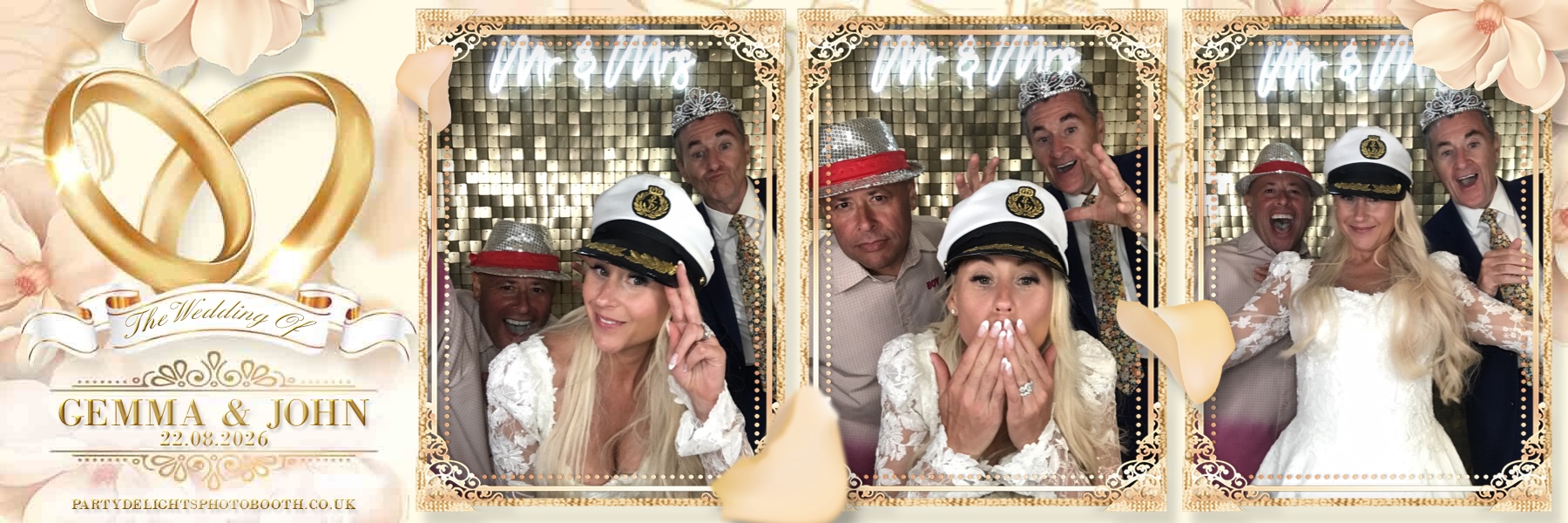John and Gemma's Wedding | View more photos from the event at gallery.partydelightsphotobooth.co.uk/u/PartyDelightsPhotoBooth/John-and-Gemmas-Wedding