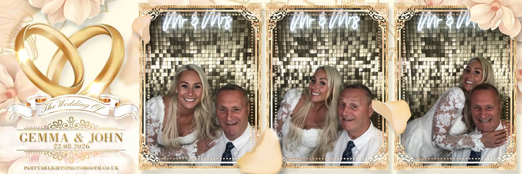 John and Gemma's Wedding | View more photos from the event at gallery.partydelightsphotobooth.co.uk/u/PartyDelightsPhotoBooth/John-and-Gemmas-Wedding