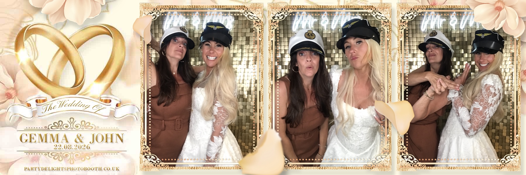 John and Gemma's Wedding | View more photos from the event at gallery.partydelightsphotobooth.co.uk/u/PartyDelightsPhotoBooth/John-and-Gemmas-Wedding