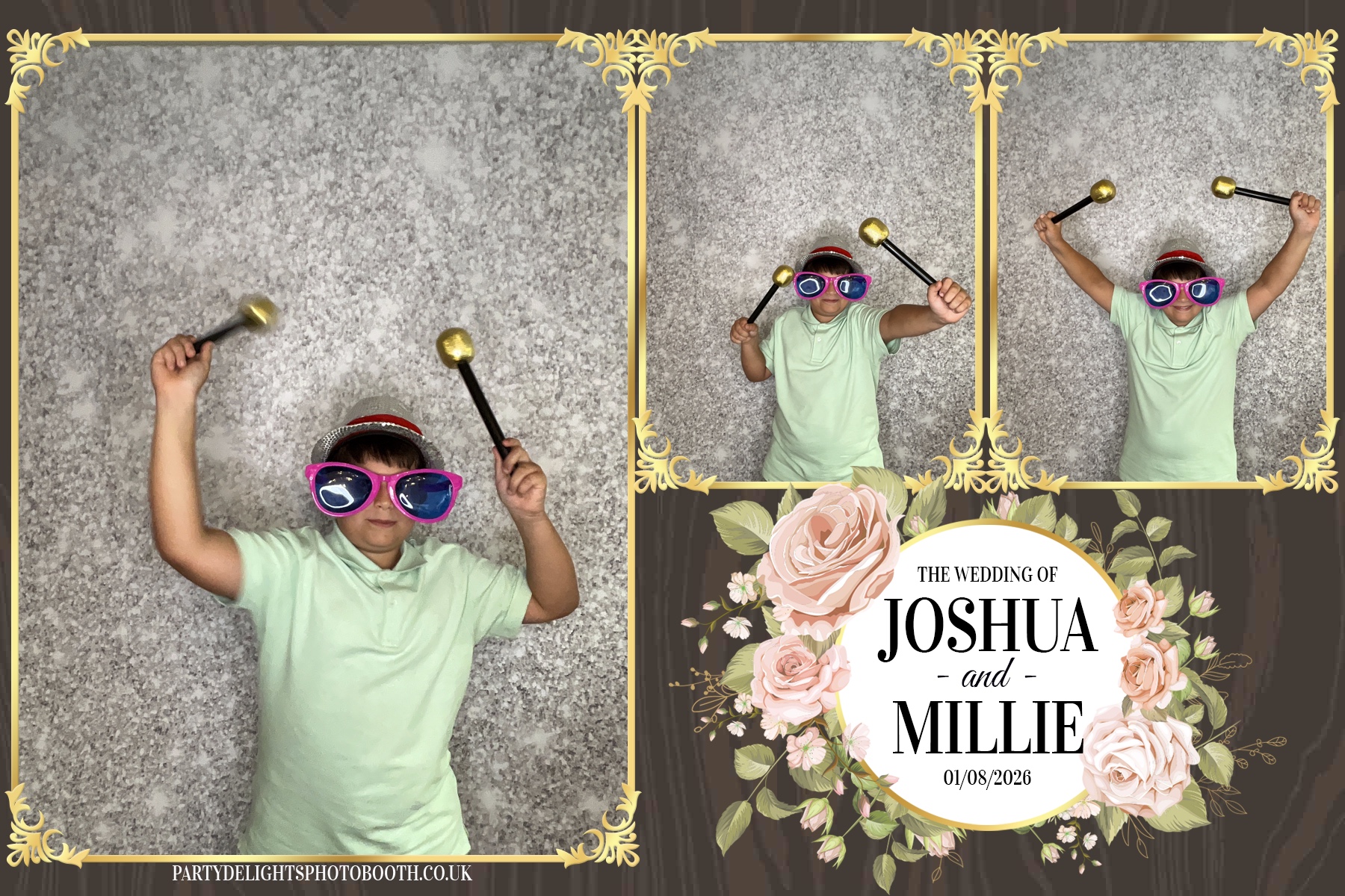 Josh and Millie's Wedding Reception | View more photos from the event at gallery.partydelightsphotobooth.co.uk/u/PartyDelightsPhotoBooth/Josh-and-Millies-Wedding-Reception