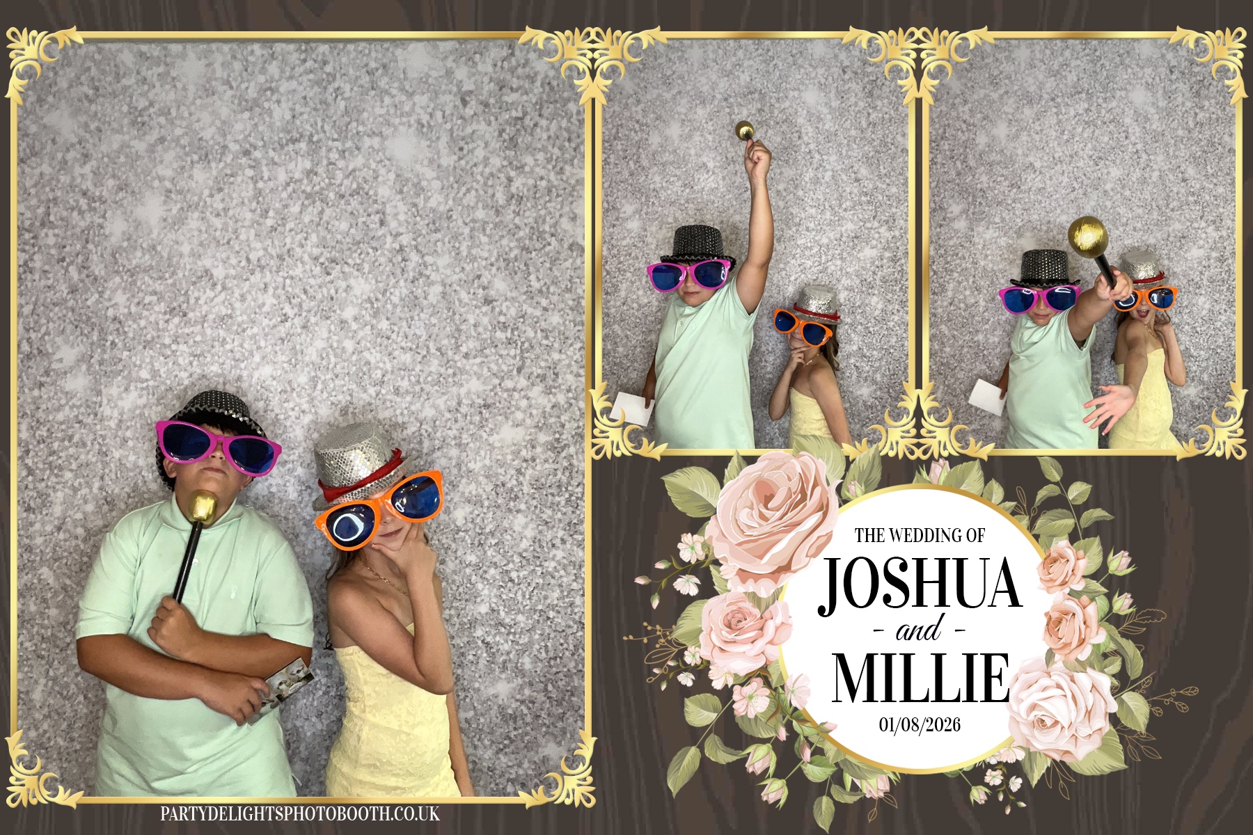 Josh and Millie's Wedding Reception | View more photos from the event at gallery.partydelightsphotobooth.co.uk/u/PartyDelightsPhotoBooth/Josh-and-Millies-Wedding-Reception