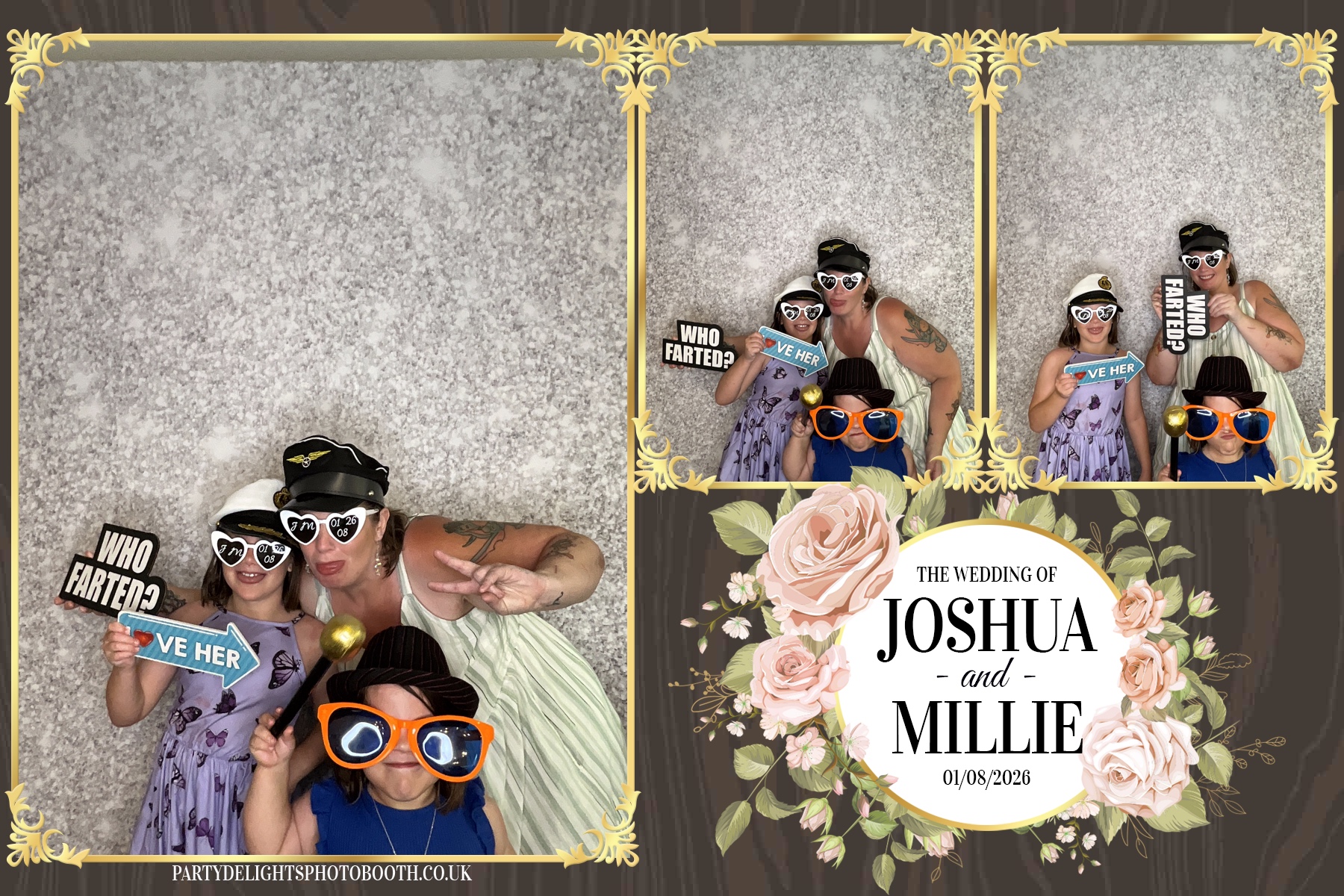 Josh and Millie's Wedding Reception | View more photos from the event at gallery.partydelightsphotobooth.co.uk/u/PartyDelightsPhotoBooth/Josh-and-Millies-Wedding-Reception