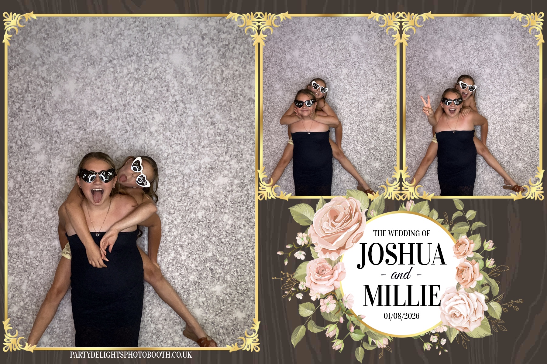 Josh and Millie's Wedding Reception | View more photos from the event at gallery.partydelightsphotobooth.co.uk/u/PartyDelightsPhotoBooth/Josh-and-Millies-Wedding-Reception