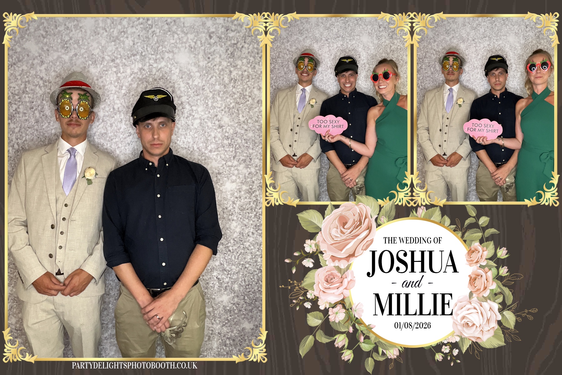 Josh and Millie's Wedding Reception | View more photos from the event at gallery.partydelightsphotobooth.co.uk/u/PartyDelightsPhotoBooth/Josh-and-Millies-Wedding-Reception