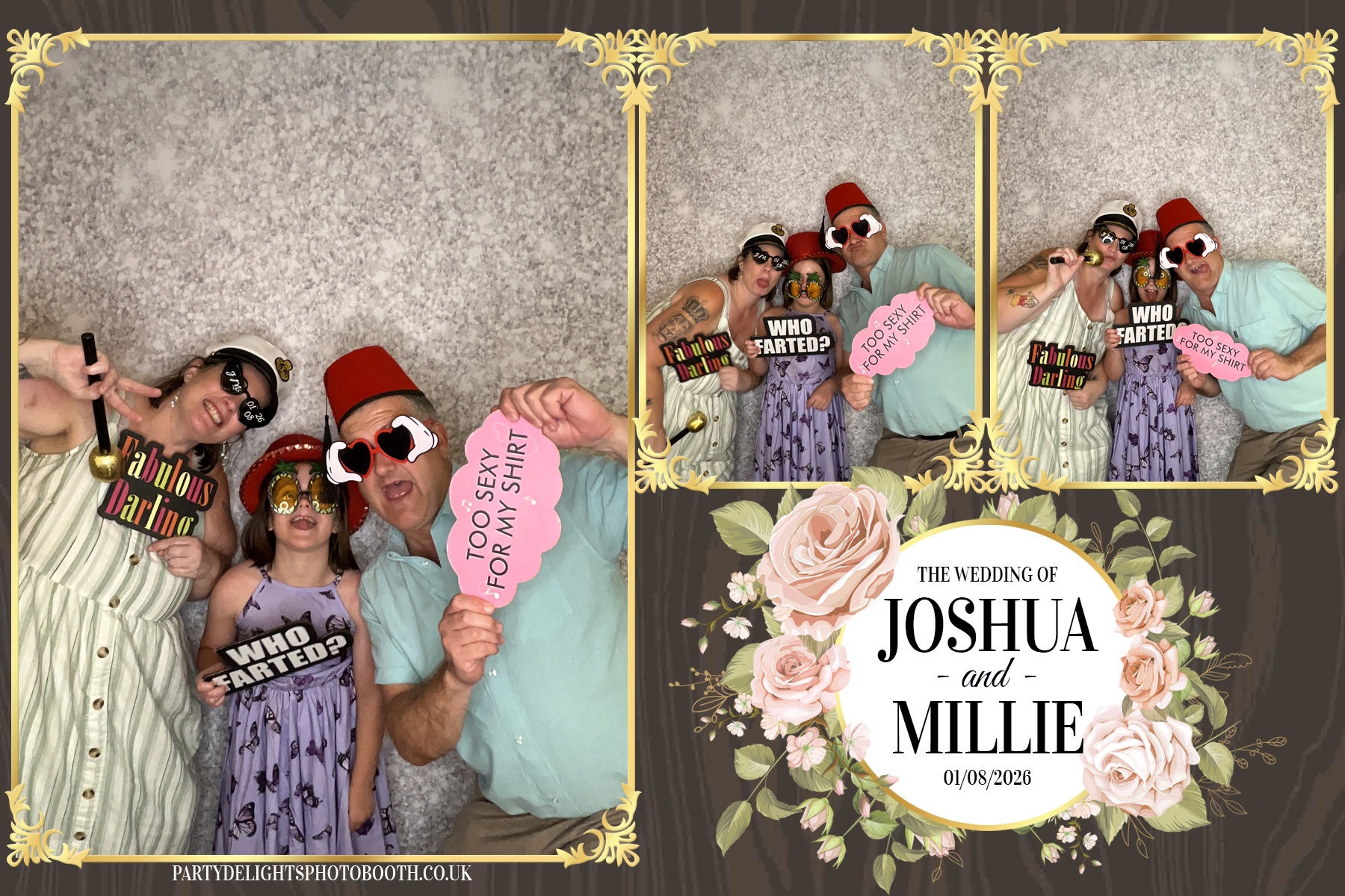 Josh and Millie's Wedding Reception | View more photos from the event at gallery.partydelightsphotobooth.co.uk/u/PartyDelightsPhotoBooth/Josh-and-Millies-Wedding-Reception