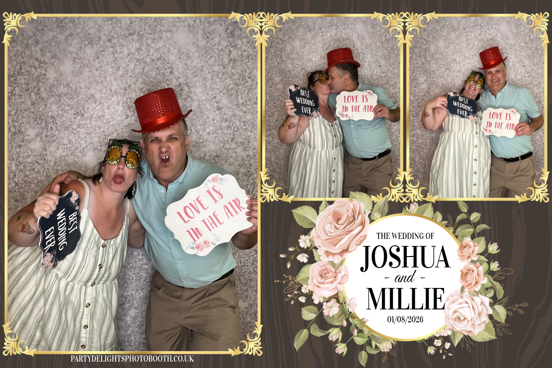 Josh and Millie's Wedding Reception | View more photos from the event at gallery.partydelightsphotobooth.co.uk/u/PartyDelightsPhotoBooth/Josh-and-Millies-Wedding-Reception