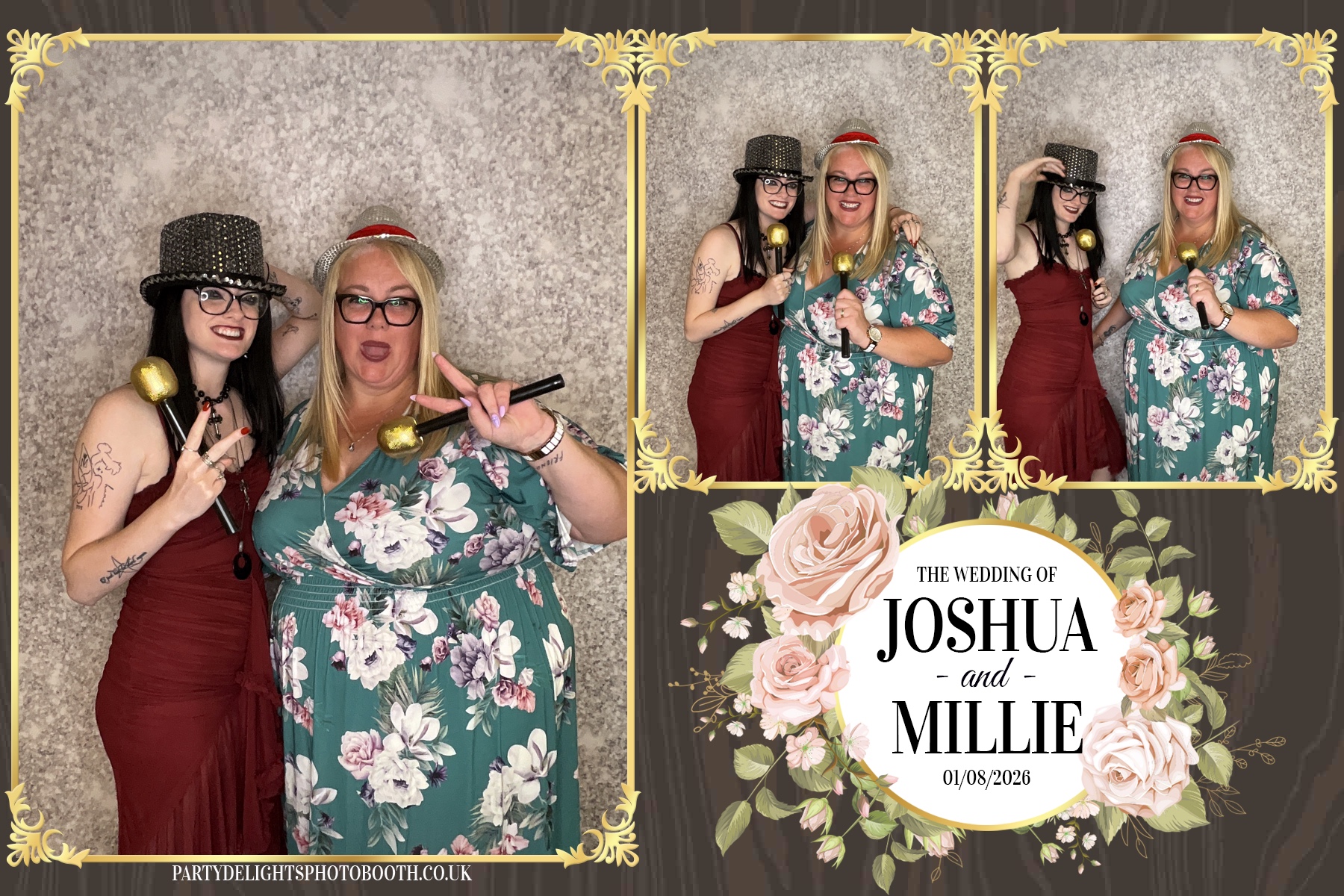 Josh and Millie's Wedding Reception | View more photos from the event at gallery.partydelightsphotobooth.co.uk/u/PartyDelightsPhotoBooth/Josh-and-Millies-Wedding-Reception