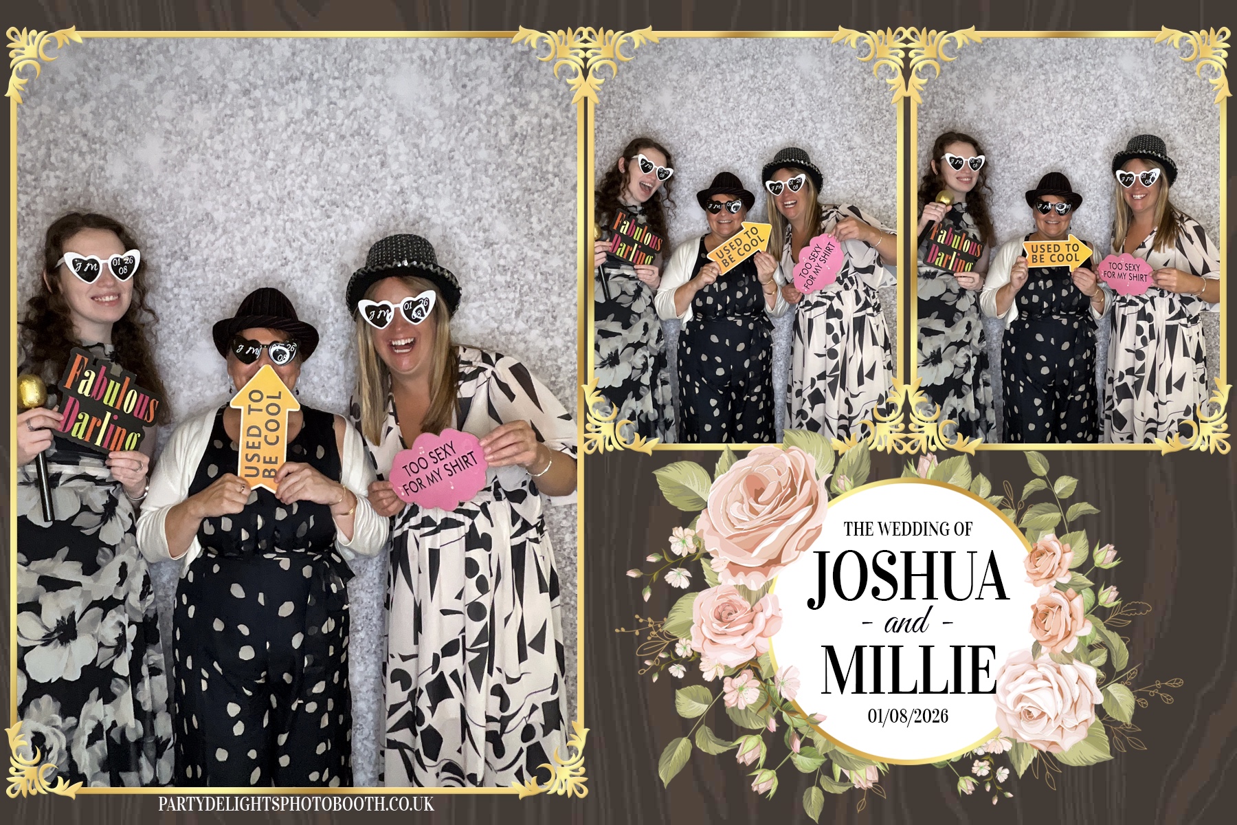 Josh and Millie's Wedding Reception | View more photos from the event at gallery.partydelightsphotobooth.co.uk/u/PartyDelightsPhotoBooth/Josh-and-Millies-Wedding-Reception