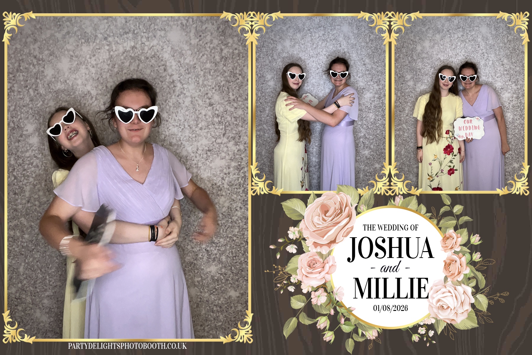 Josh and Millie's Wedding Reception | View more photos from the event at gallery.partydelightsphotobooth.co.uk/u/PartyDelightsPhotoBooth/Josh-and-Millies-Wedding-Reception