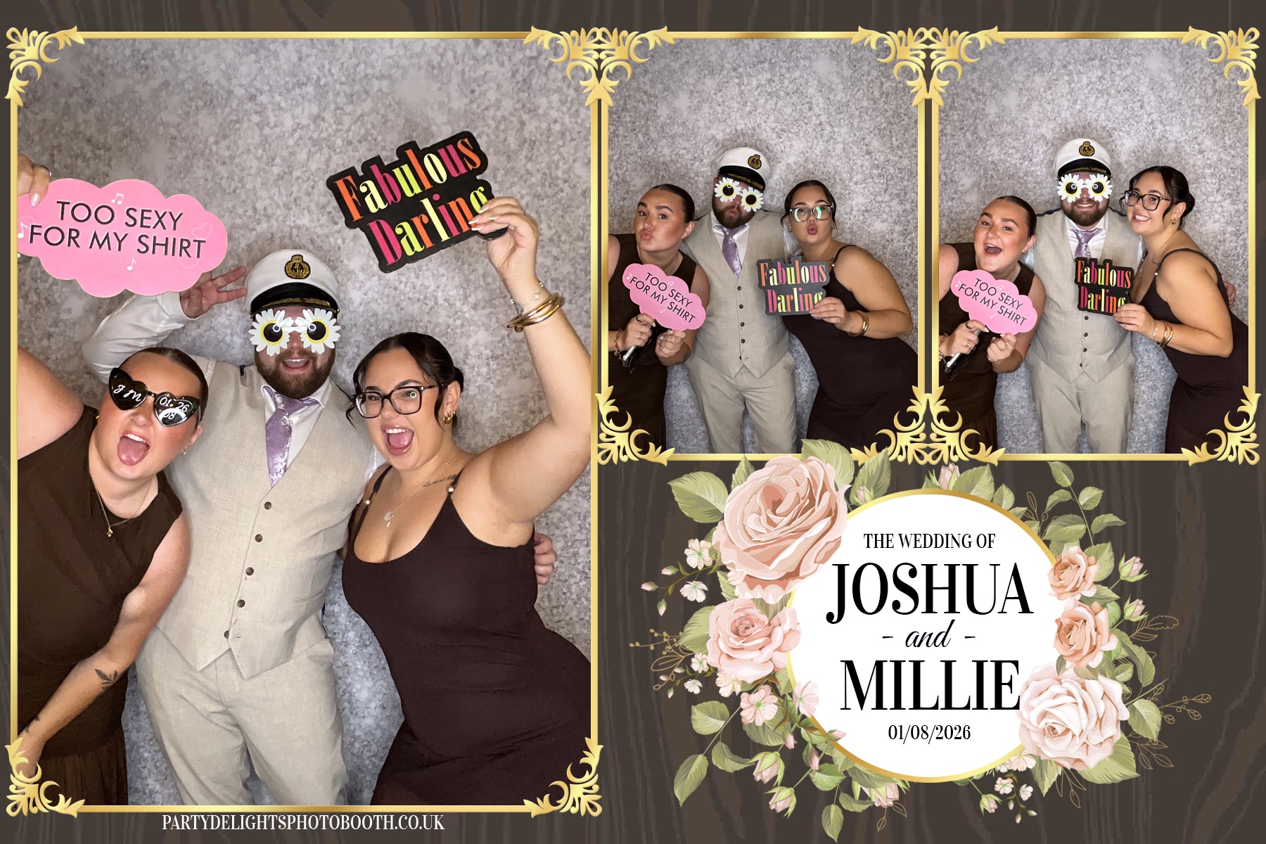 Josh and Millie's Wedding Reception | View more photos from the event at gallery.partydelightsphotobooth.co.uk/u/PartyDelightsPhotoBooth/Josh-and-Millies-Wedding-Reception